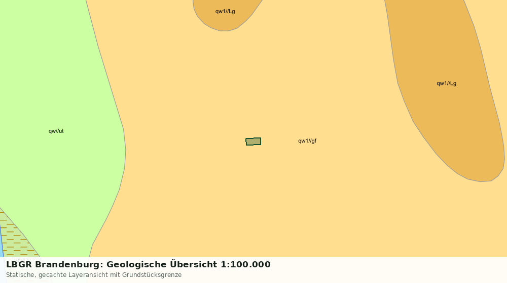 Statische Kartenansicht: LBGR Brandenburg: Geologische Übersicht 1:100.000