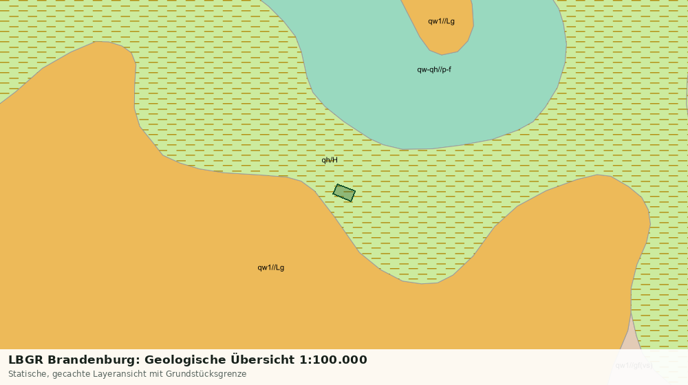 Statische Kartenansicht: LBGR Brandenburg: Geologische Übersicht 1:100.000