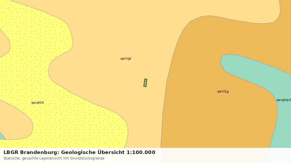 Statische Kartenansicht: LBGR Brandenburg: Geologische Übersicht 1:100.000