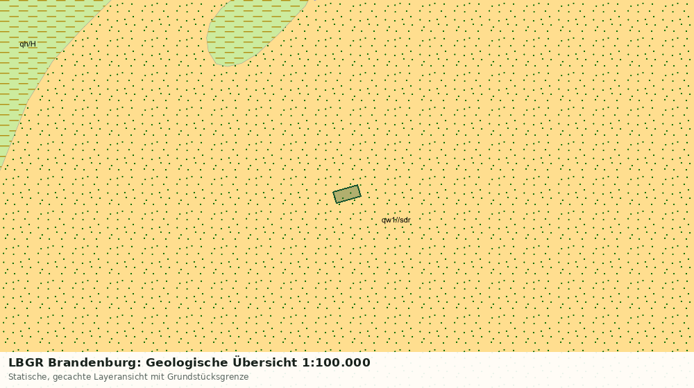 Statische Kartenansicht: LBGR Brandenburg: Geologische Übersicht 1:100.000