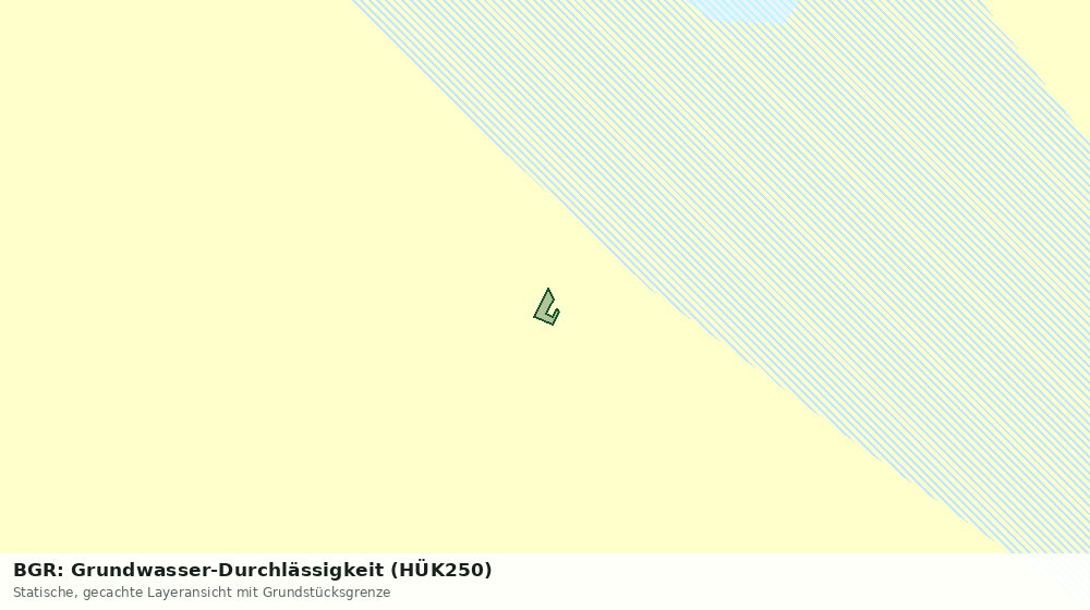 Statische Kartenansicht: BGR: Grundwasser-Durchlässigkeit (HÜK250)
