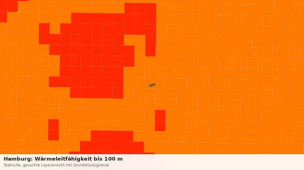 Statische Kartenansicht: Hamburg: Wärmeleitfähigkeit bis 100 m