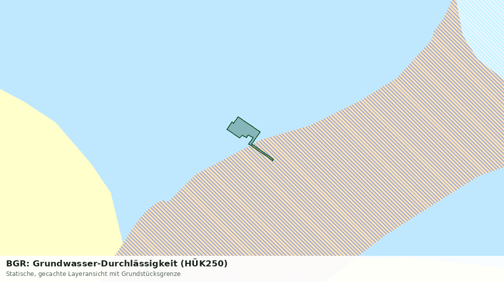 Statische Kartenansicht: BGR: Grundwasser-Durchlässigkeit (HÜK250)