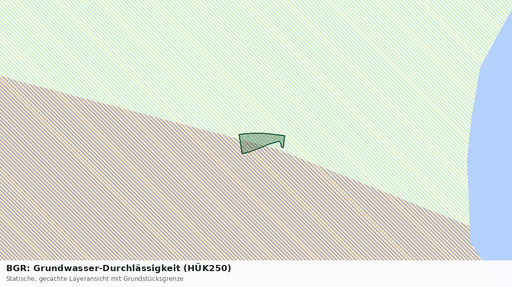 Statische Kartenansicht: BGR: Grundwasser-Durchlässigkeit (HÜK250)