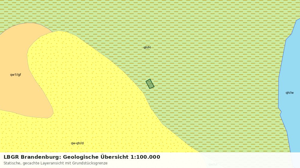 Statische Kartenansicht: LBGR Brandenburg: Geologische Übersicht 1:100.000