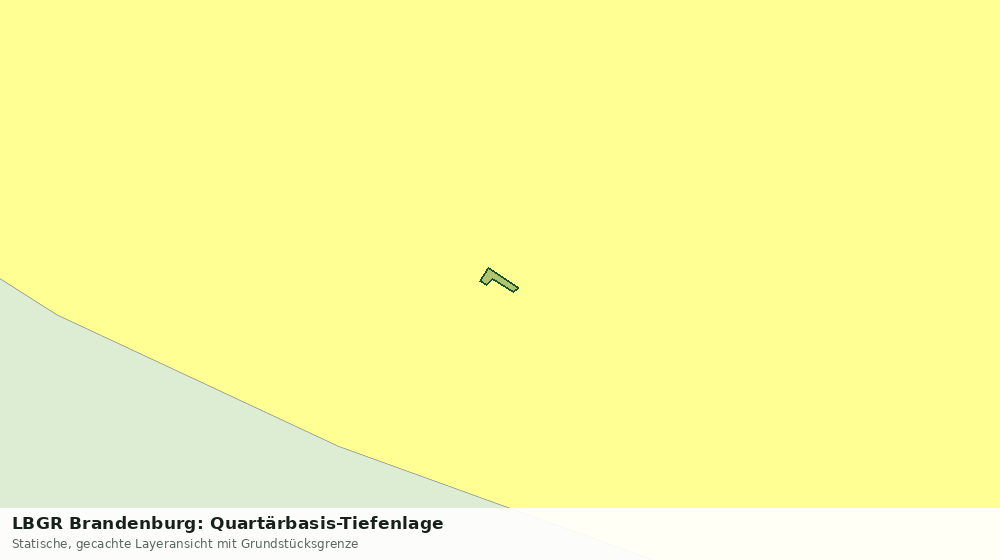 Statische Kartenansicht: LBGR Brandenburg: Quartärbasis-Tiefenlage