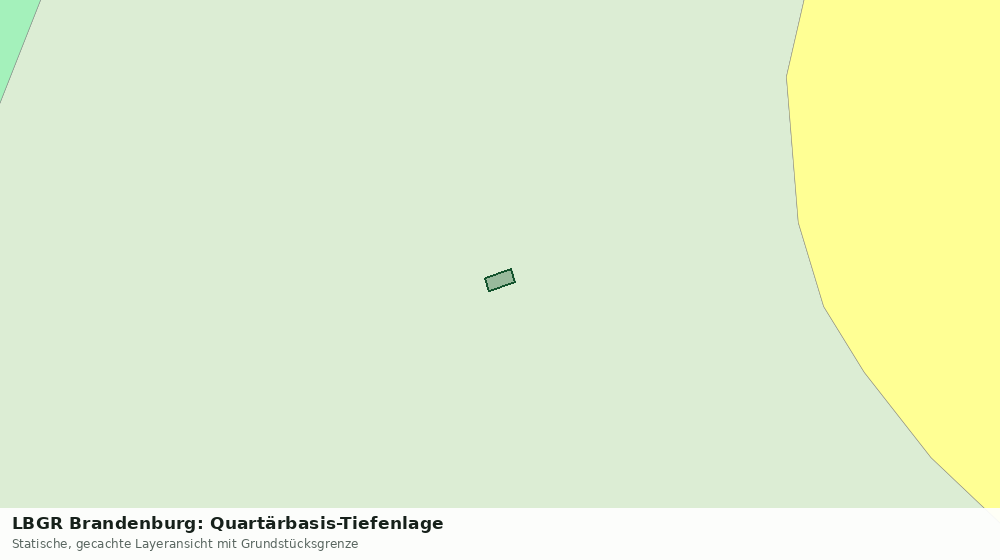 Statische Kartenansicht: LBGR Brandenburg: Quartärbasis-Tiefenlage