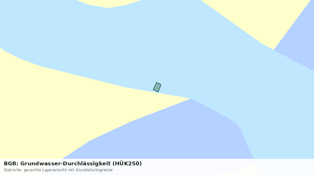 Statische Kartenansicht: BGR: Grundwasser-Durchlässigkeit (HÜK250)