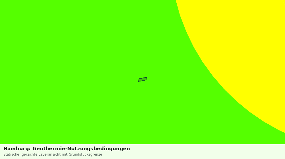 Statische Kartenansicht: Hamburg: Geothermie-Nutzungsbedingungen