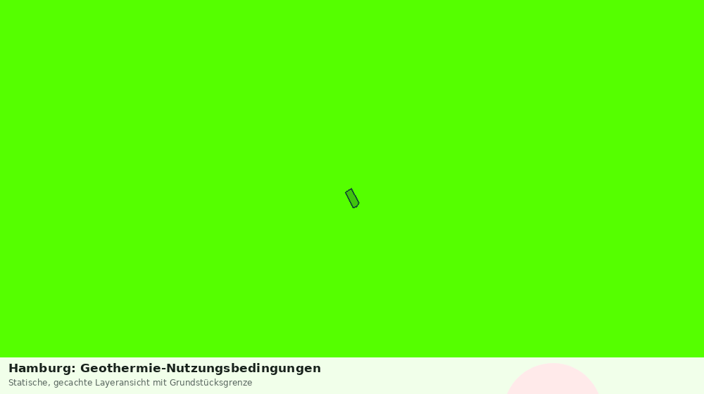 Statische Kartenansicht: Hamburg: Geothermie-Nutzungsbedingungen