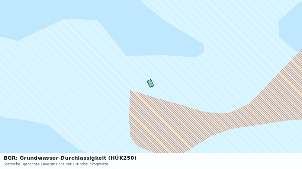 Statische Kartenansicht: BGR: Grundwasser-Durchlässigkeit (HÜK250)