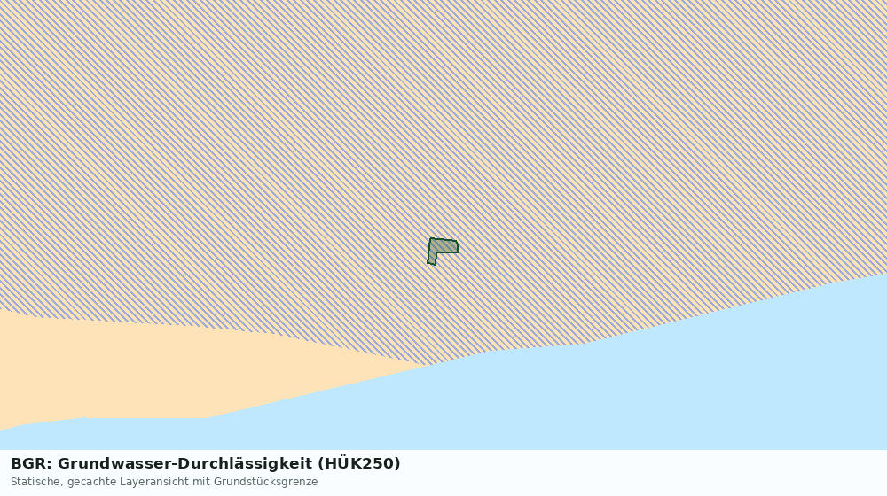 Statische Kartenansicht: BGR: Grundwasser-Durchlässigkeit (HÜK250)