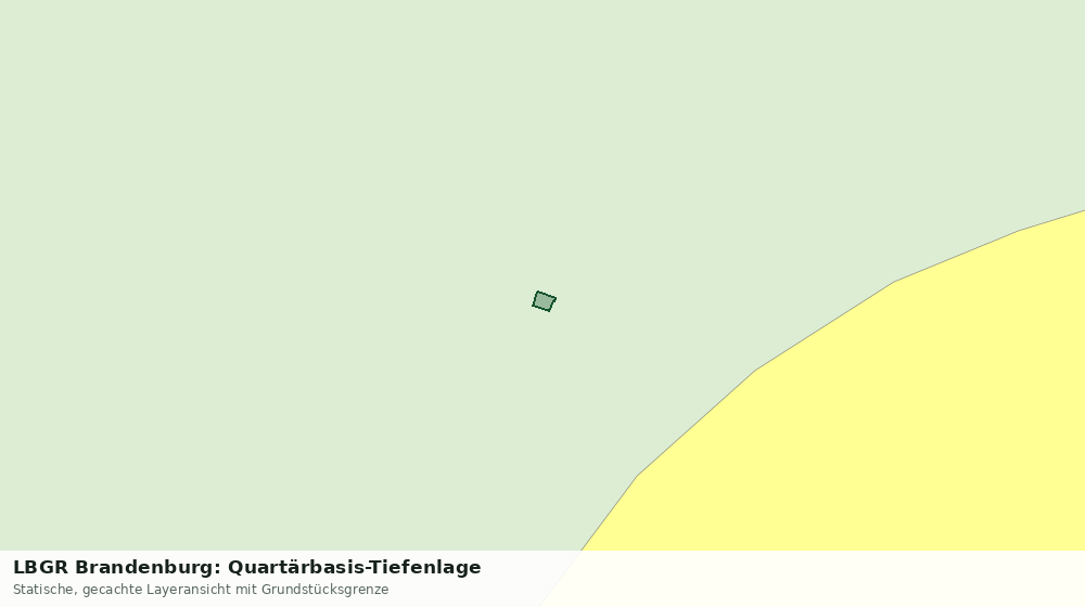 Statische Kartenansicht: LBGR Brandenburg: Quartärbasis-Tiefenlage