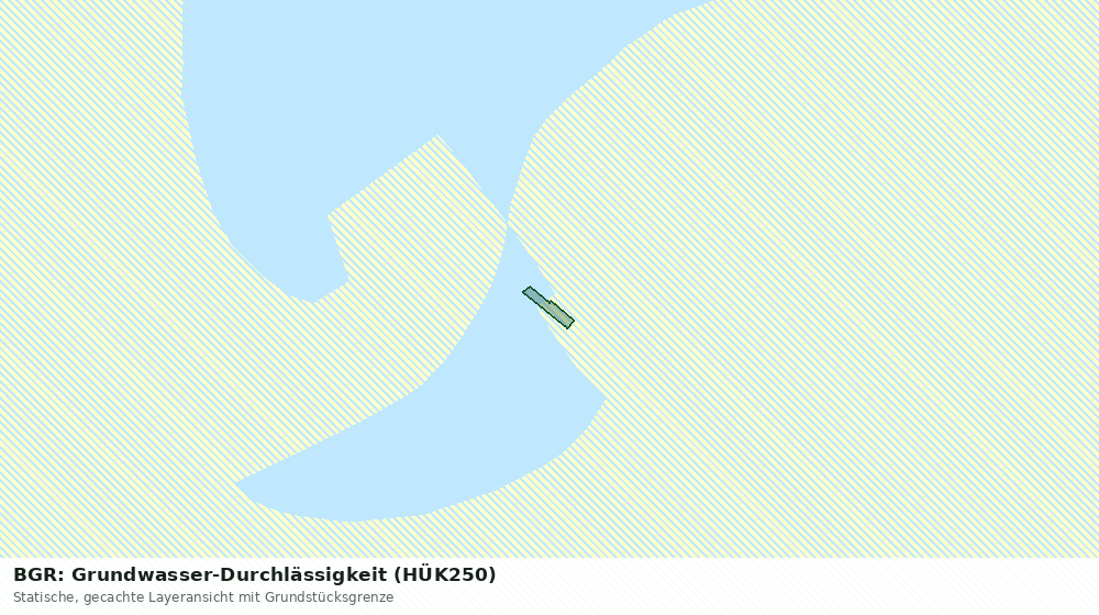 Statische Kartenansicht: BGR: Grundwasser-Durchlässigkeit (HÜK250)