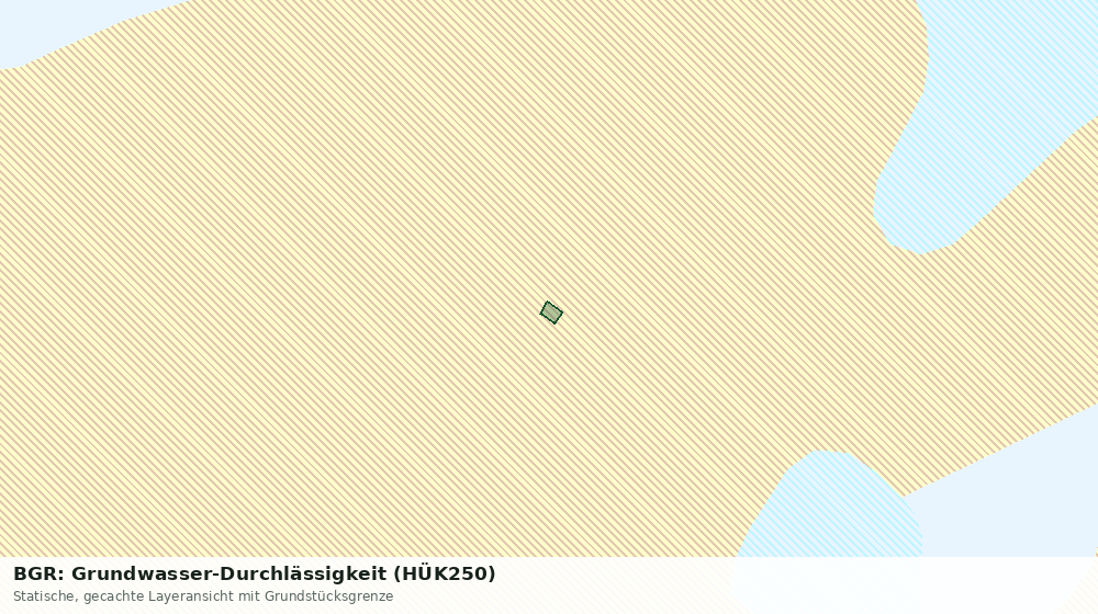 Statische Kartenansicht: BGR: Grundwasser-Durchlässigkeit (HÜK250)
