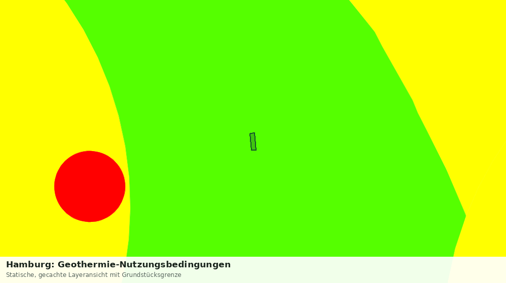 Statische Kartenansicht: Hamburg: Geothermie-Nutzungsbedingungen