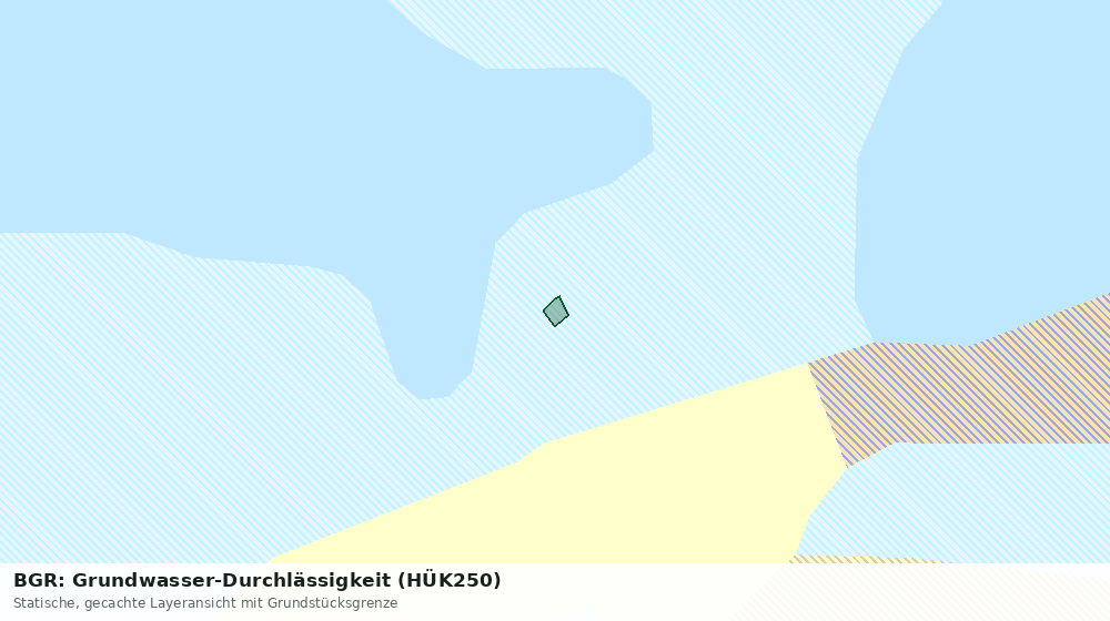 Statische Kartenansicht: BGR: Grundwasser-Durchlässigkeit (HÜK250)