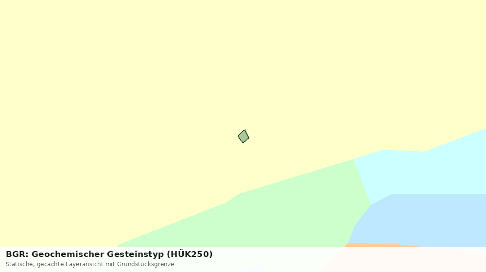 Statische Kartenansicht: BGR: Geochemischer Gesteinstyp (HÜK250)