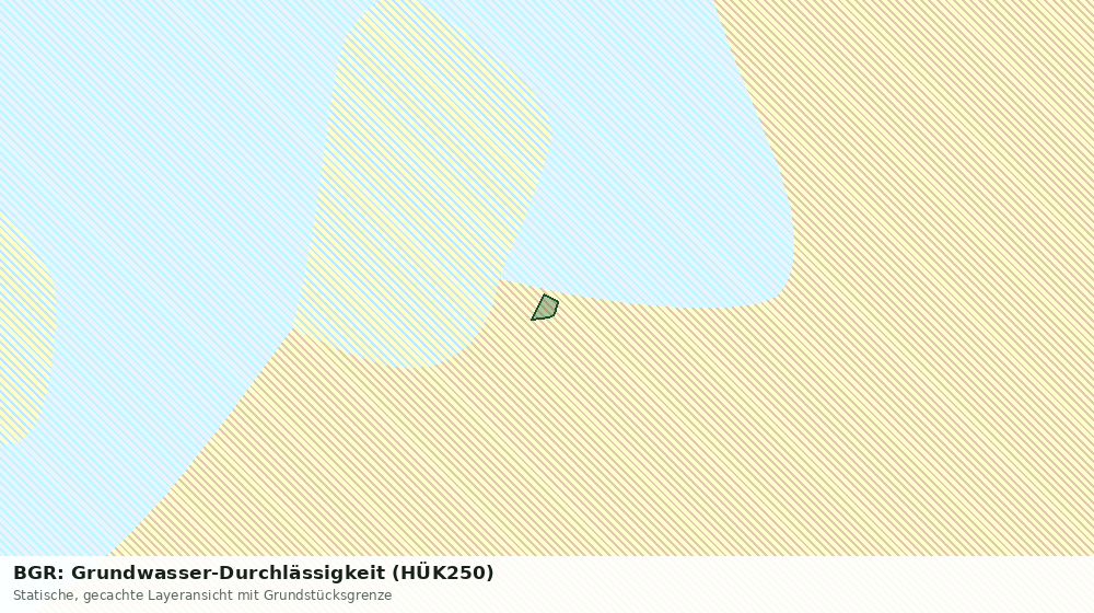 Statische Kartenansicht: BGR: Grundwasser-Durchlässigkeit (HÜK250)