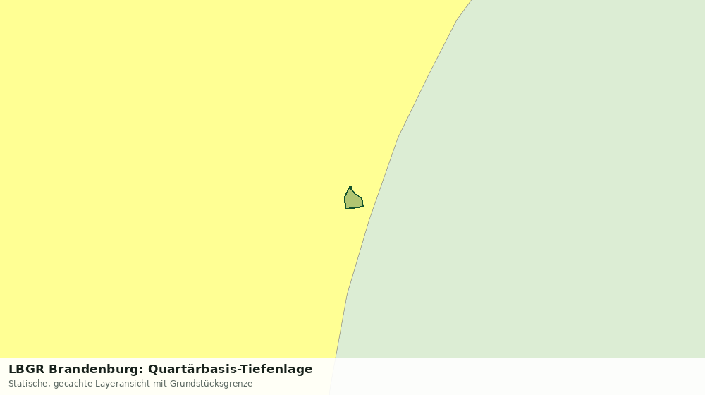 Statische Kartenansicht: LBGR Brandenburg: Quartärbasis-Tiefenlage