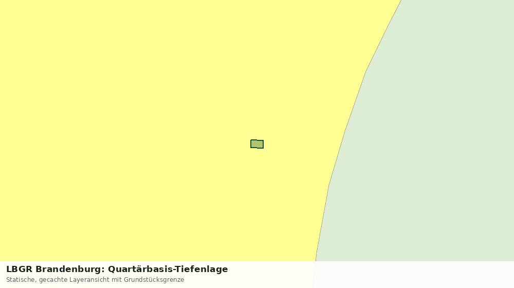 Statische Kartenansicht: LBGR Brandenburg: Quartärbasis-Tiefenlage