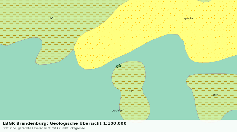 Statische Kartenansicht: LBGR Brandenburg: Geologische Übersicht 1:100.000