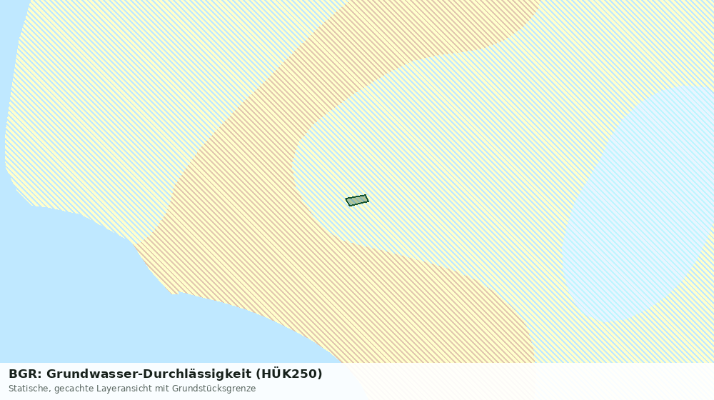 Statische Kartenansicht: BGR: Grundwasser-Durchlässigkeit (HÜK250)