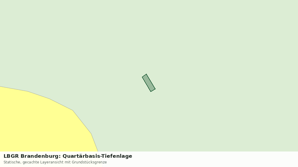 Statische Kartenansicht: LBGR Brandenburg: Quartärbasis-Tiefenlage
