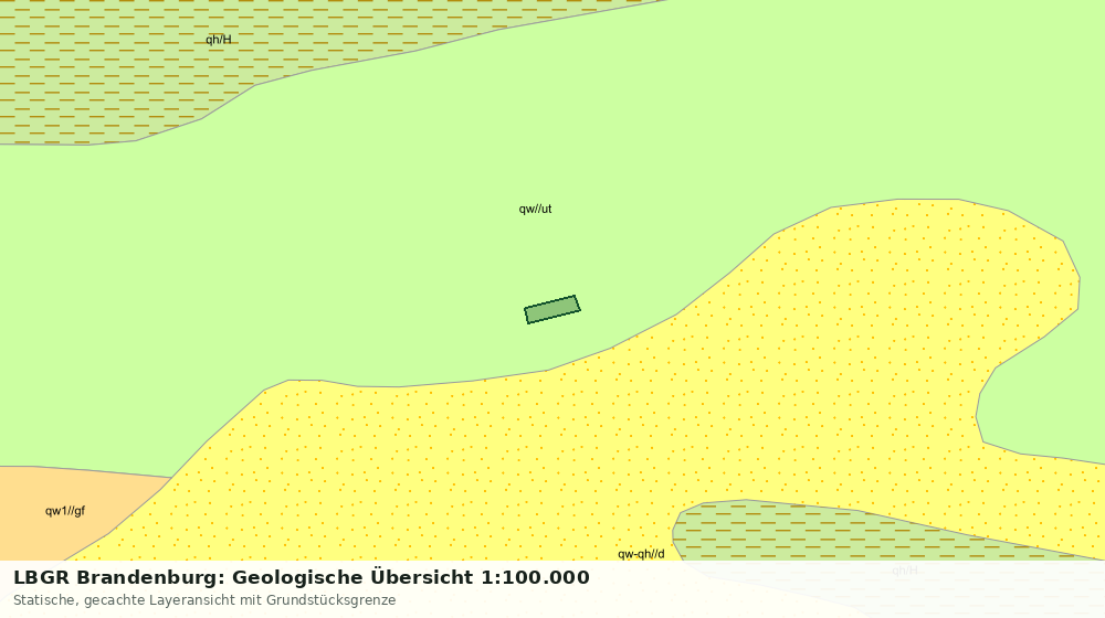 Statische Kartenansicht: LBGR Brandenburg: Geologische Übersicht 1:100.000