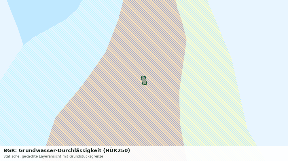 Statische Kartenansicht: BGR: Grundwasser-Durchlässigkeit (HÜK250)