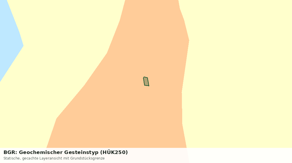 Statische Kartenansicht: BGR: Geochemischer Gesteinstyp (HÜK250)
