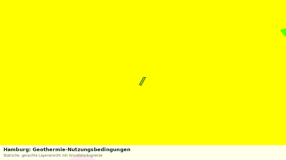 Statische Kartenansicht: Hamburg: Geothermie-Nutzungsbedingungen
