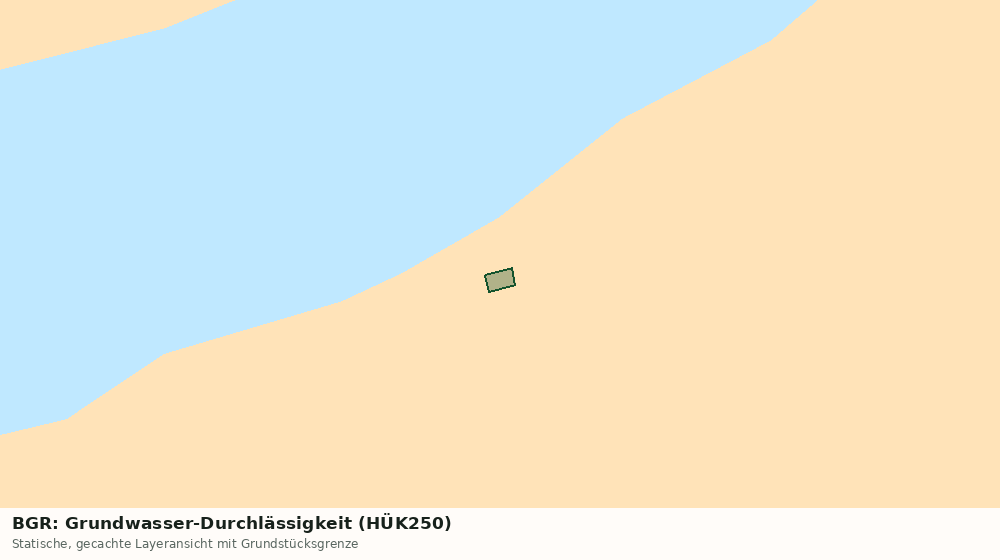 Statische Kartenansicht: BGR: Grundwasser-Durchlässigkeit (HÜK250)