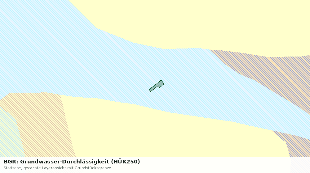 Statische Kartenansicht: BGR: Grundwasser-Durchlässigkeit (HÜK250)