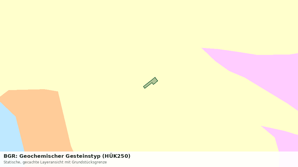 Statische Kartenansicht: BGR: Geochemischer Gesteinstyp (HÜK250)