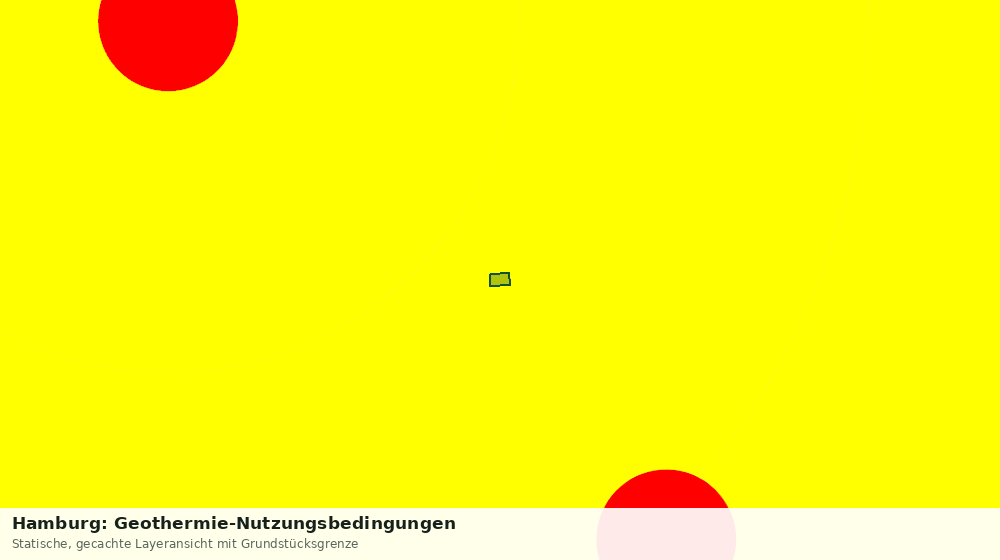 Statische Kartenansicht: Hamburg: Geothermie-Nutzungsbedingungen