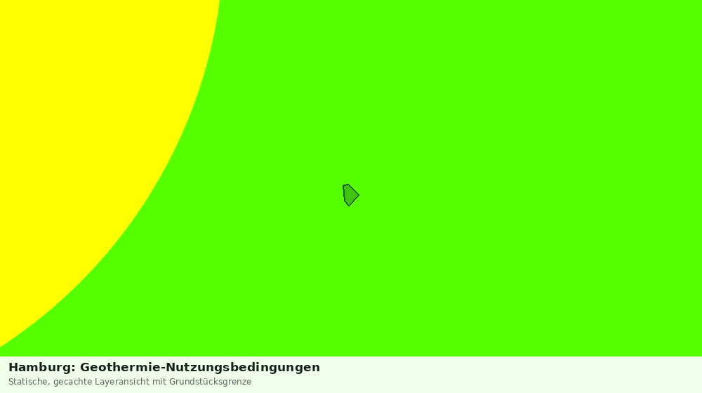 Statische Kartenansicht: Hamburg: Geothermie-Nutzungsbedingungen