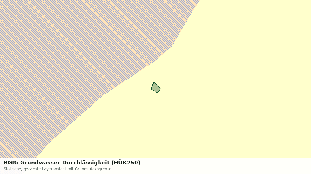 Statische Kartenansicht: BGR: Grundwasser-Durchlässigkeit (HÜK250)