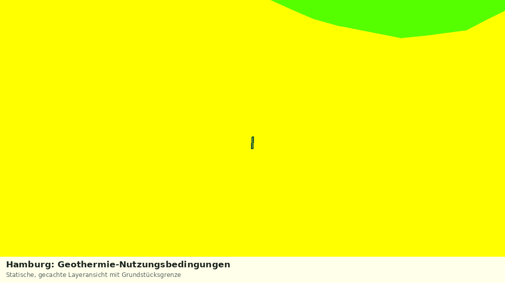 Statische Kartenansicht: Hamburg: Geothermie-Nutzungsbedingungen