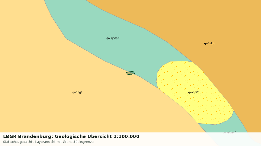 Statische Kartenansicht: LBGR Brandenburg: Geologische Übersicht 1:100.000