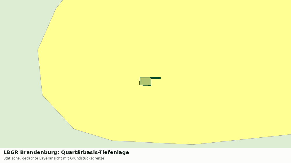 Statische Kartenansicht: LBGR Brandenburg: Quartärbasis-Tiefenlage