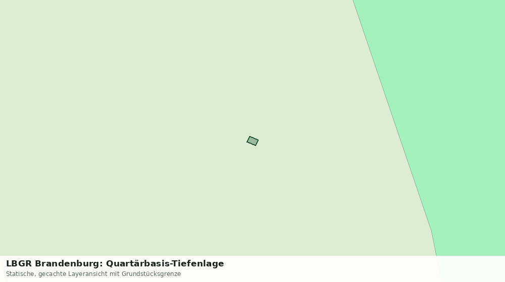Statische Kartenansicht: LBGR Brandenburg: Quartärbasis-Tiefenlage