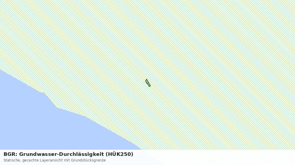 Statische Kartenansicht: BGR: Grundwasser-Durchlässigkeit (HÜK250)