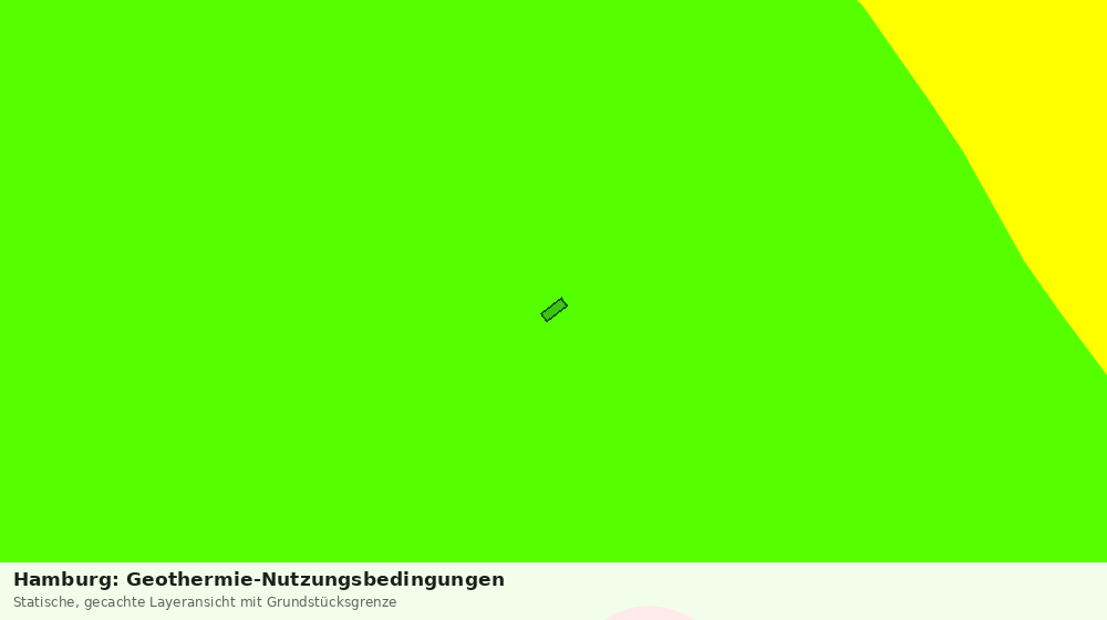 Statische Kartenansicht: Hamburg: Geothermie-Nutzungsbedingungen