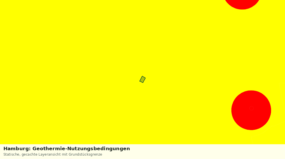 Statische Kartenansicht: Hamburg: Geothermie-Nutzungsbedingungen