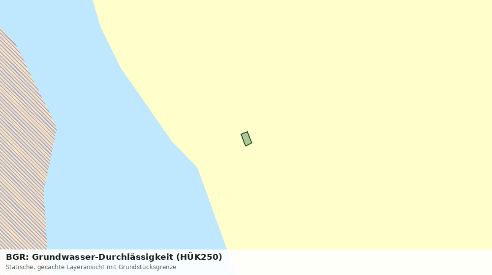 Statische Kartenansicht: BGR: Grundwasser-Durchlässigkeit (HÜK250)