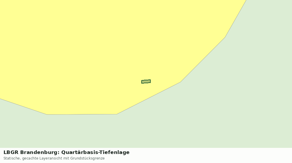 Statische Kartenansicht: LBGR Brandenburg: Quartärbasis-Tiefenlage