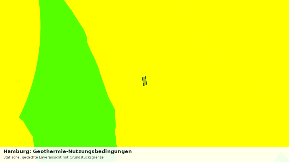 Statische Kartenansicht: Hamburg: Geothermie-Nutzungsbedingungen