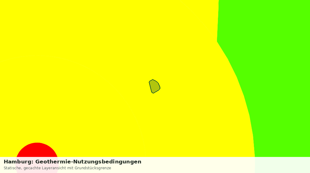 Statische Kartenansicht: Hamburg: Geothermie-Nutzungsbedingungen