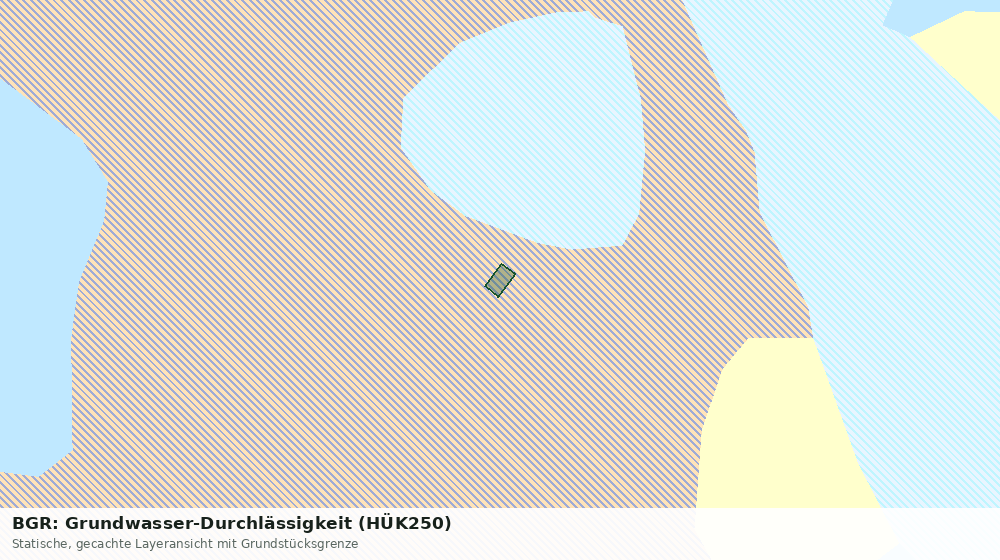 Statische Kartenansicht: BGR: Grundwasser-Durchlässigkeit (HÜK250)
